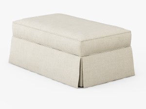 charlotte iii storage ottoman 3D Model
