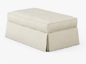 charlotte iii storage ottoman 3D Model