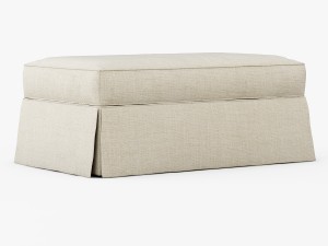 charlotte iii storage ottoman 3D Model