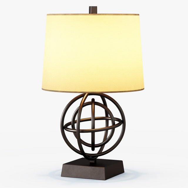 circles table lamp 3D 모델 .c4d .max .obj .3ds .fbx .stl .blend 