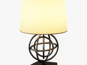 circles table lamp 3D Model