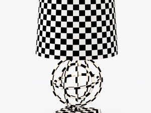 circles table lamp 3D 모델