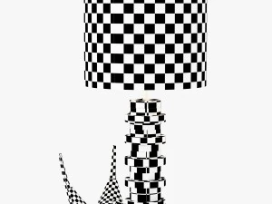 clear disc table lamp - large 3D Model