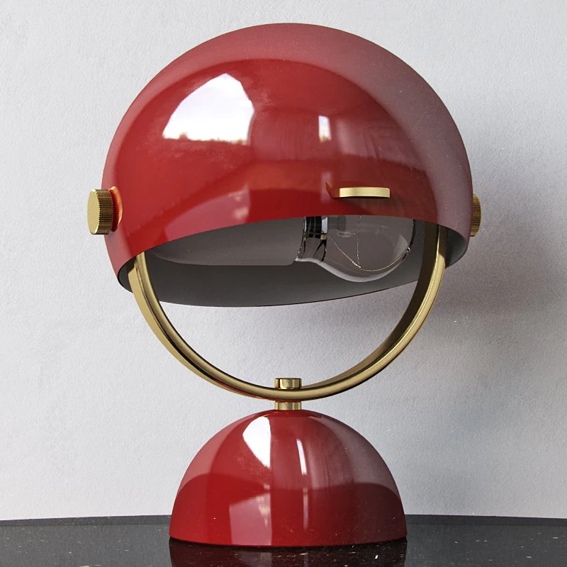 clint mini task lamp - red 3D Model .c4d .max .obj .3ds .fbx .stl .blend 