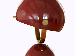 clint mini task lamp - red 3D Model
