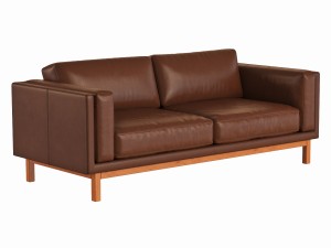 dekalb leather sofa Modèle 3D