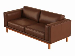 dekalb leather sofa 3D Model