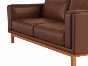 dekalb leather sofa 3D Model