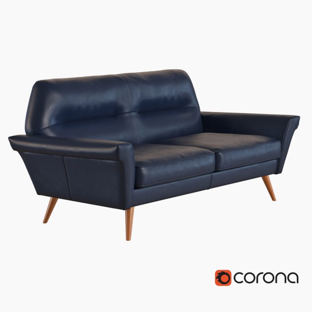 denmark leather loveseat Model 3D .c4d .max .obj .3ds .fbx .stl .blend 