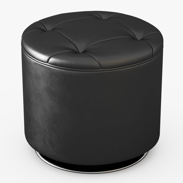 dominic swivel ottoman 3D 모델 .c4d .max .obj .3ds .fbx .stl .blend 