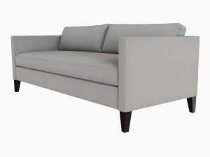 dunham down-filled sofa - box cushion Modèle 3D