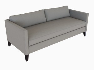 dunham down-filled sofa - box cushion 3D 모델