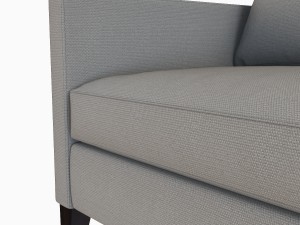 dunham down-filled sofa - box cushion 3D 모델