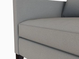 dunham down-filled sofa - box cushion 3D Model
