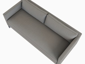dunham down-filled sofa - box cushion 3D 모델