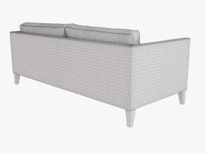 dunham down-filled sofa - box cushion 3D Model