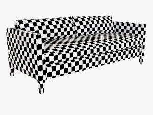 dunham down-filled sofa - box cushion 3D Model