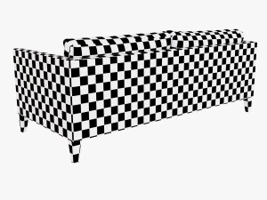dunham down-filled sofa - box cushion 3D Model