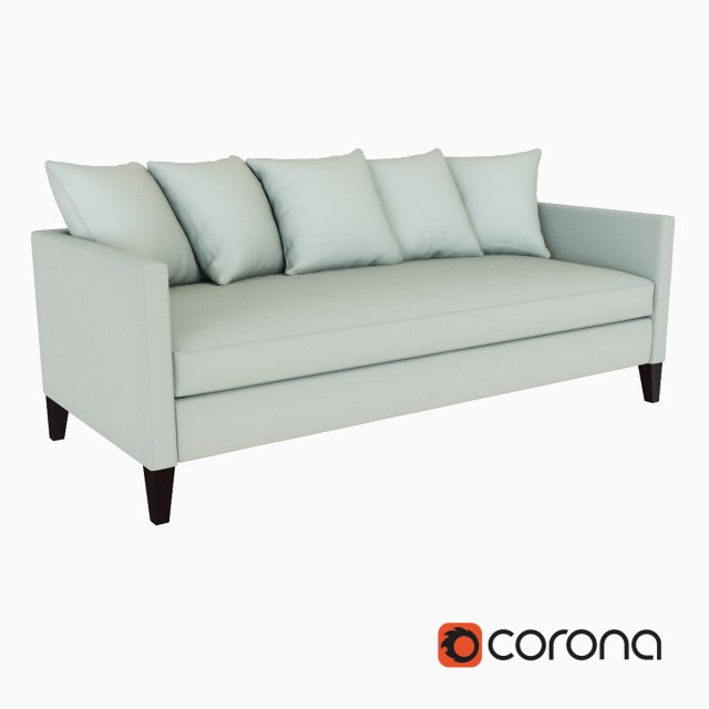 dunham down-filled sofa - toss back 3D मॉडल .c4d .max .obj .3ds .fbx .stl .blend 