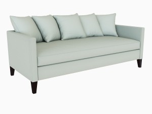 dunham down-filled sofa - toss back Modèle 3D