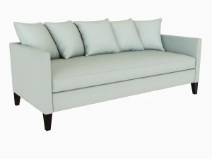 Dunham 羽绒沙发 - 向后翻转 3D 模型