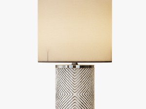 etched glass table lamp Modèle 3D