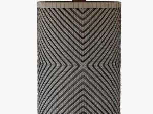 etched glass table lamp Modello 3D