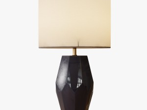 faceted stone table lamp Modèle 3D