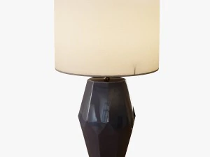 faceted stone table lamp 3D Model