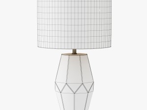 faceted stone table lamp 3D मॉडल