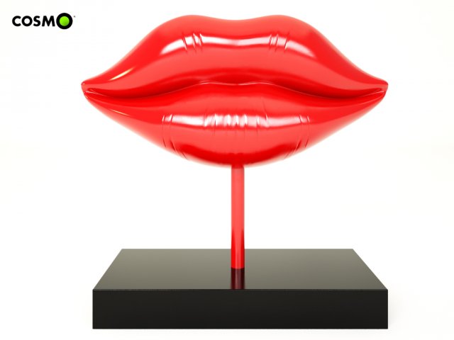 figurine lips 3D Модель .c4d .max .obj .3ds .fbx .stl .blend 