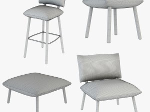 four models accademia factory 3Dモデル
