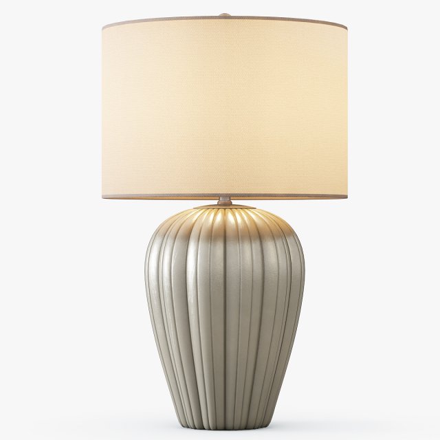 gray brown ceramic table lamp 3D in 3DExport