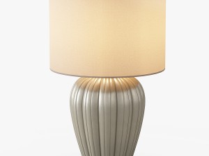 gray brown ceramic table lamp 3D 모델