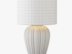 gray brown ceramic table lamp 3D 모델