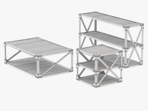 greenwich cocktail table 3Dモデル