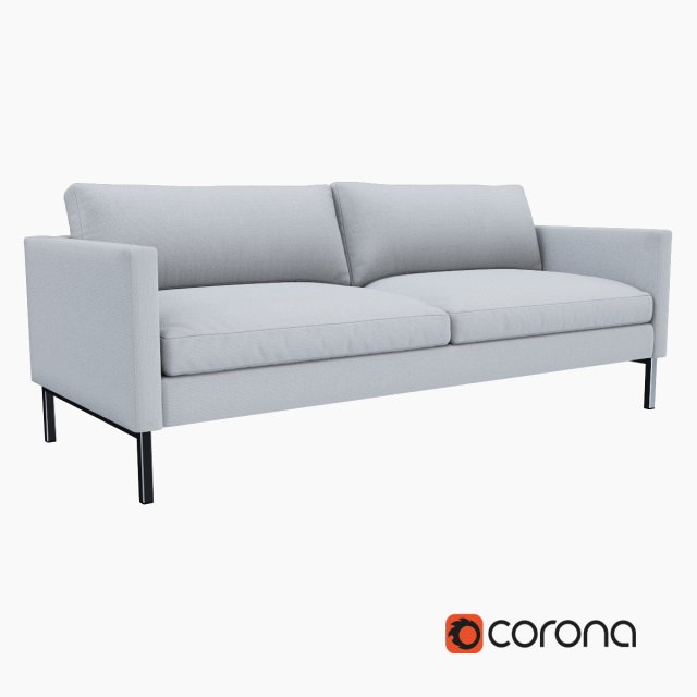 high line upholstered sofa 3D Model .c4d .max .obj .3ds .fbx .stl .blend 
