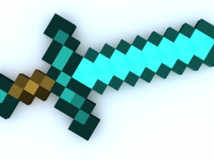 diamond sword Model 3D