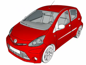 丰田 aygo 3D 模型