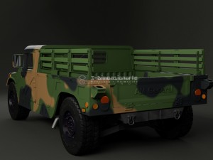 humvee m998 - troop carrier 3D 模型