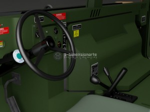 humvee m998 - troop carrier 3D 模型