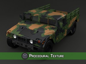 humvee m998 - troop carrier 3D 模型