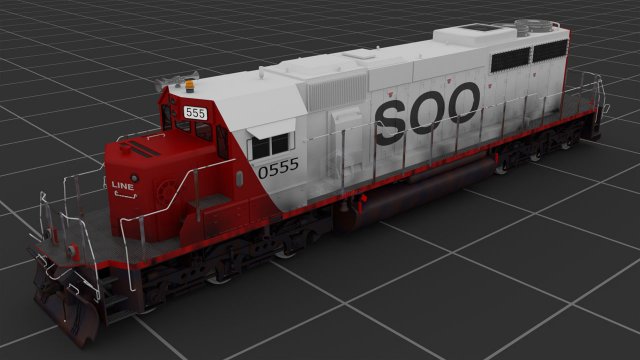 emd sd402 3D 模型 .c4d .max .obj .3ds .fbx .stl .blend 