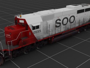 emd sd402 Modello 3D