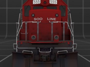 emd sd402 3D 模型