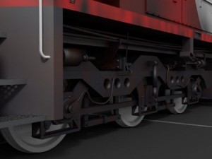 emd sd402 3D 模型
