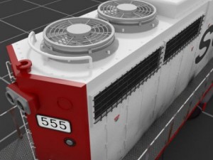 emd sd402 3D 模型