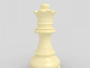 chess pieces  chessboard  wood 3D Model