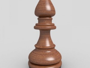 chess pieces  chessboard  wood 3D 模型