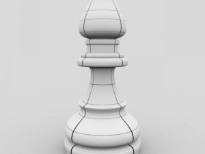 chess pieces  chessboard  wood 3D 模型